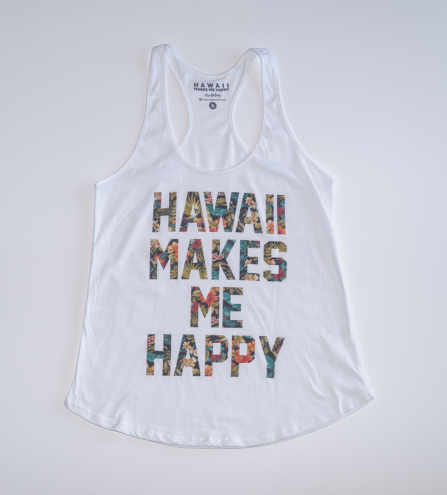 Hawaii Makes Me Happy women's tank
